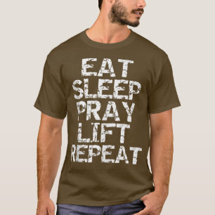 Effektvikt för arbetsredskap Lyftning Eat-viloläge T Shirt
