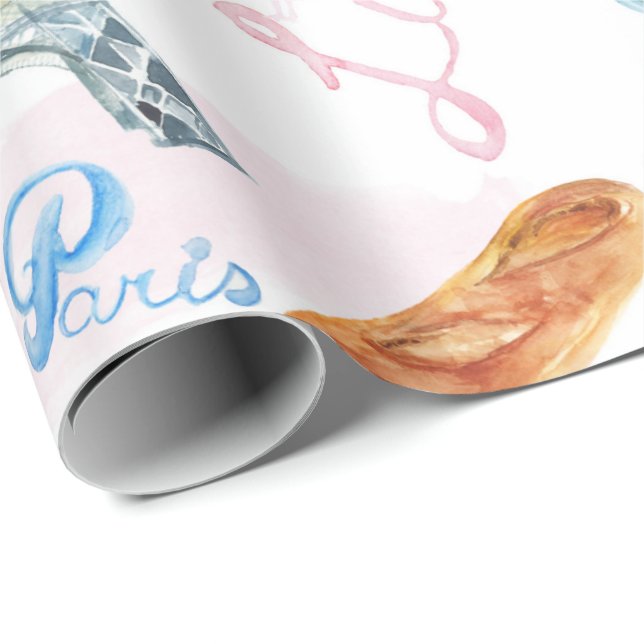 Effel Torn Wrapping Papprare Presentpapper (Rullad Hörn)