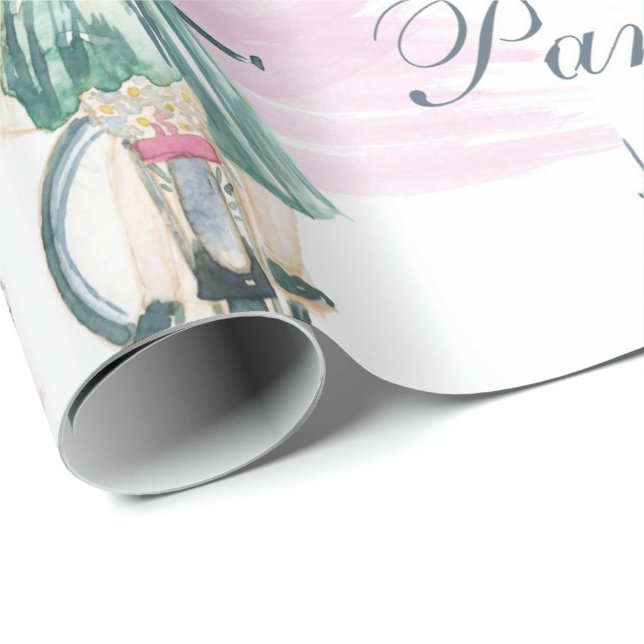 Effel Torn Wrapping Papprare Presentpapper (Rullad Hörn)