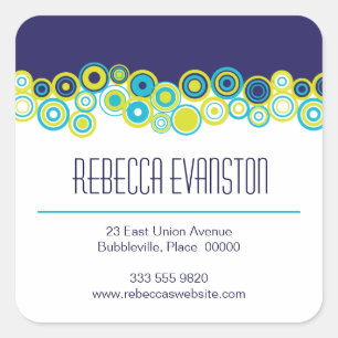 Effervescence Personal Contact Sticker Fyrkantigt Klistermärke
