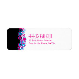Effervescence-Returetiketter Returadress Etikett
