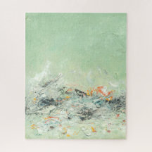 Effervesp - grönt minimalist abstrakt konst
