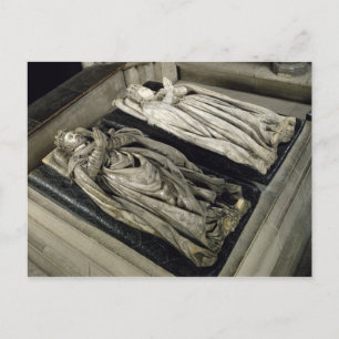 Effigies av Henri II och Catherine de Medici Vykort
