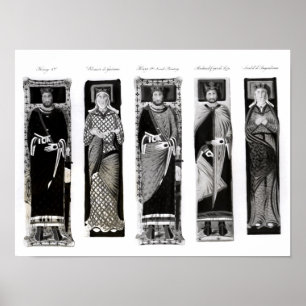 Effigies av Henry II Eleanor av Aquitaine Poster