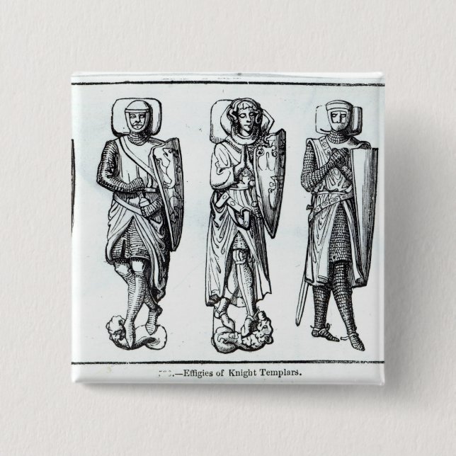 Effigies av riddare Templars Knapp (Framsida)