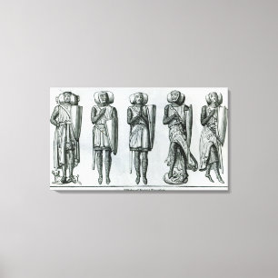Effigies av riddaren Templars Canvastryck