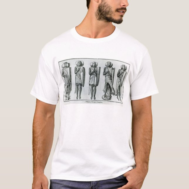 Effigies av riddaren Templars Tee Shirt (Framsida)