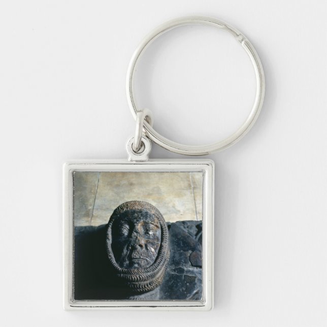 Effigy av den William marskalkearlen av pembroken Fyrkantig Silverfärgad Nyckelring (Framsidan)