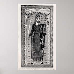 Effigy av Geoffrey Plantagenet Poster