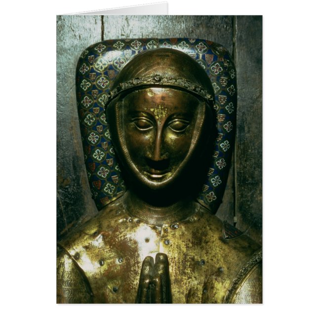 Effigy av William de Valence Earl av pembroken Hälsningskort (Framsidan)