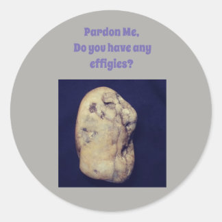 Effigy-klister med Native Indian-människa Runt Klistermärke