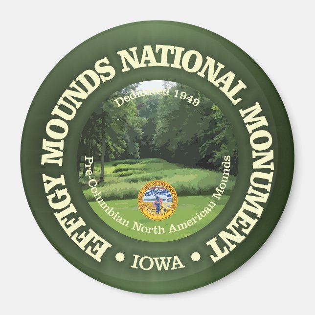 Effigy Mounds (NM) Magnet (Framsidan)