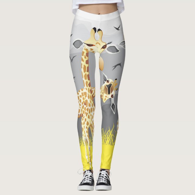 effilez vos jambes avec ces giraffes leggings (Framsida)