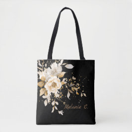 Effortless Elegance Floral Tote Tygkasse