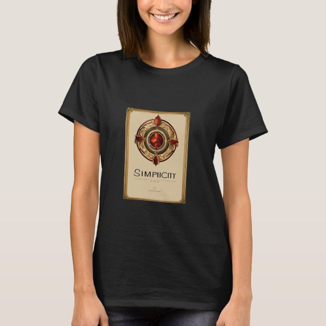 "Effortless Elegance: Women's Simpity Tee" T Shirt (Framsida)