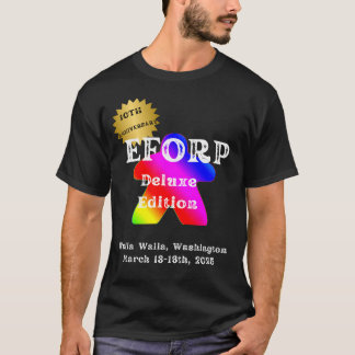 EFORP 2025 Officiell Rainbow Meeple T Shirt