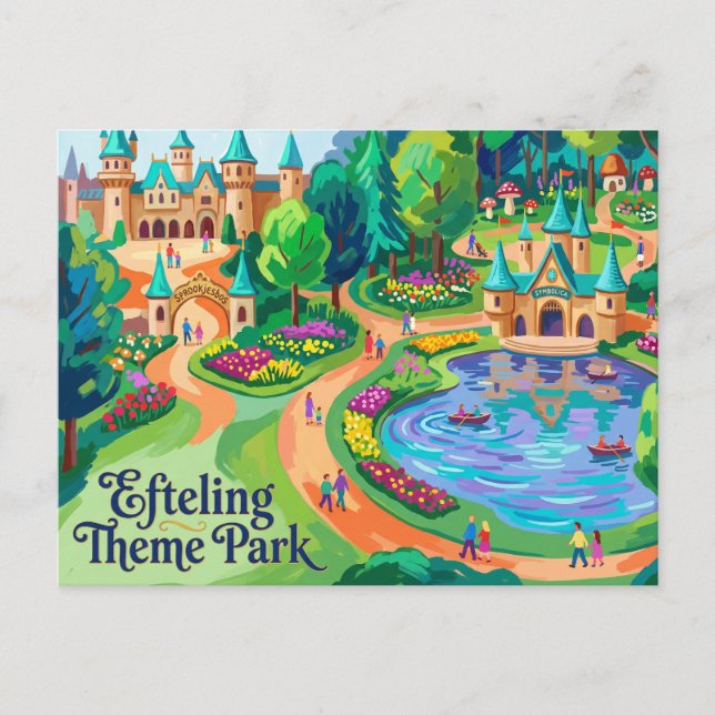Efteling Temapark Nederländerna Vykort (Framsida)