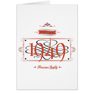 Efter 1949 (Red&Black) Hälsningskort