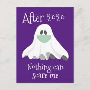 Efter 2020 kan jag inte Skrämma Ghost Vykort