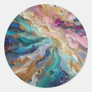 Efter Abstraktens konsthandlingar Runt Klistermärke