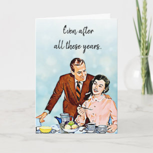 Efter alla dessa år: Retro Valentine Day Kort