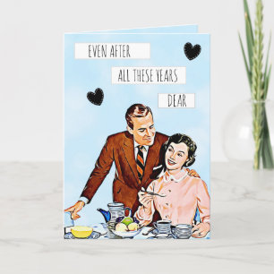 Efter alla dessa år: Retro Valentine Day Kort