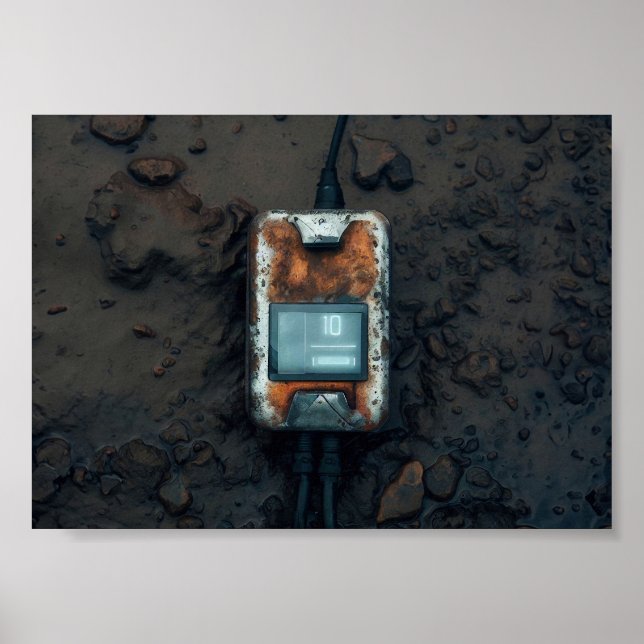 Efter apokalyptisk Futuristiska Poster (Framsidan)