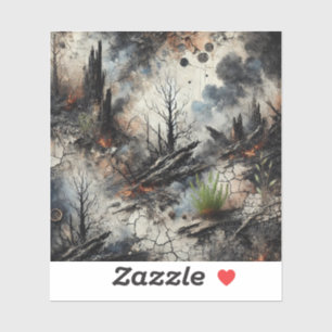 Efter apokalyptisk Wildfire Vinyl Sticker Klistermärken