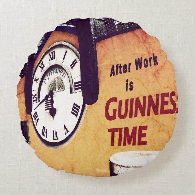 Efter arbete rund kudde (Framsidan)