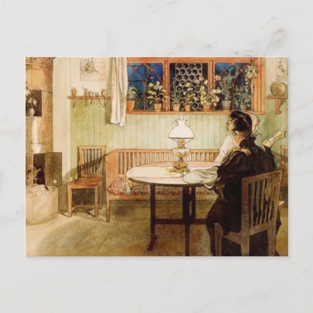 Efter att barnen har Borta sig till sängen Vykort (Framsida)