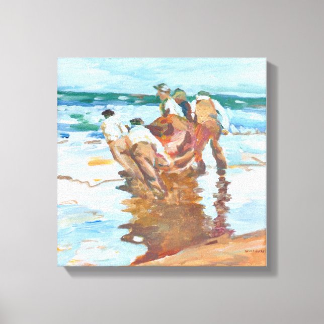 Efter att korven Paul Henry sjösattes Canvastryck (Framsida)