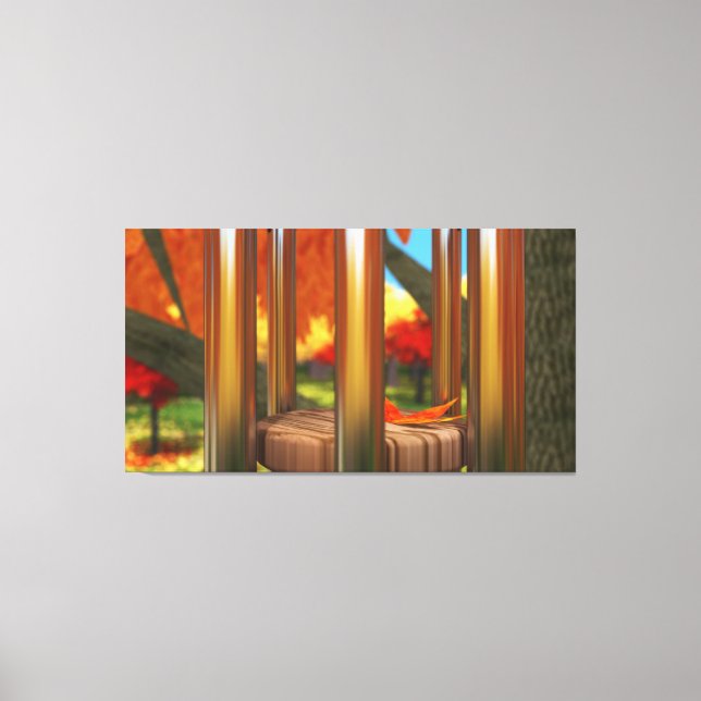 Efter att Vinden har omslagits arbetsytan Canvastryck (Framsida)