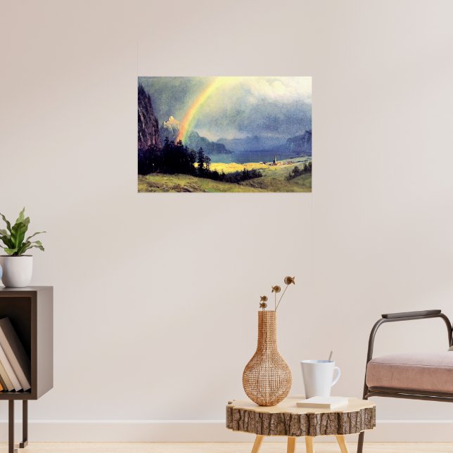 Efter badet, målning av Albert Bierstadt Poster (Vardagsrum 3)