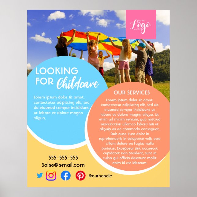 efter barnomsorgsdagsköp i skolan poster (Framsidan)