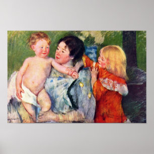 Efter "Bath by Cassatt Mary" (bästa kvalitet) Poster