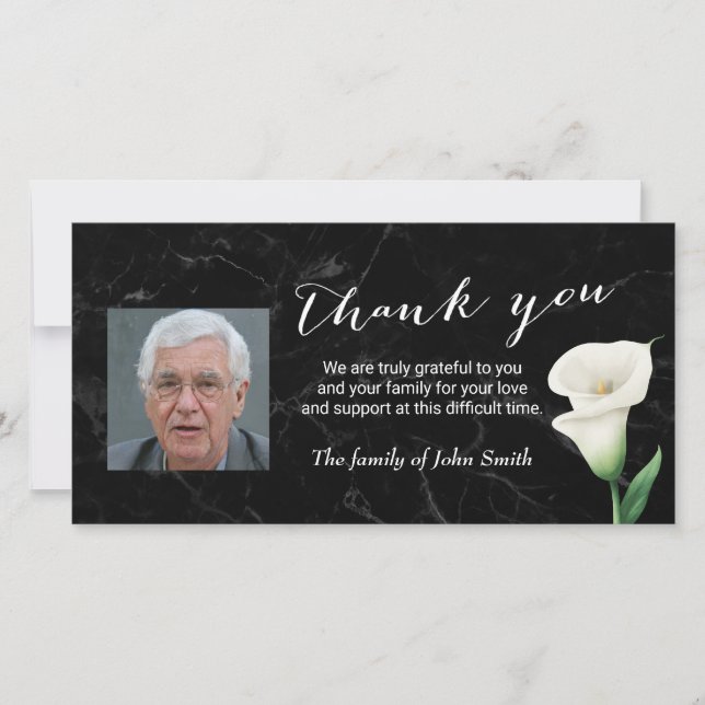 Efter Blommigtens minnesfoto-Tack Tack Kort (Framsida)