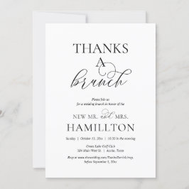 Efter bröllop Brunch, tack för en inbjudan till Br