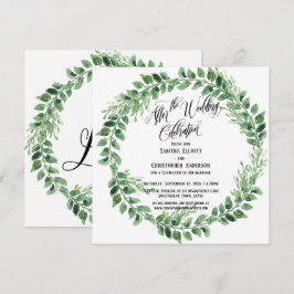 Efter bröllopsfirandet Grön Mottagning- Endast Inbjudningar