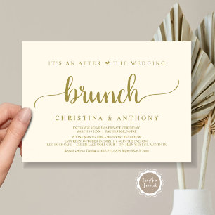 Efter Brunch i Bröllop: Rustic Elopement Inbjudningar