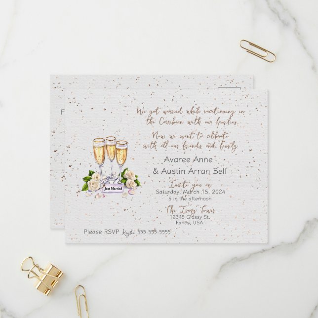 Efter Ceremonisbröllop - vykort (Fram/Back In Situ)