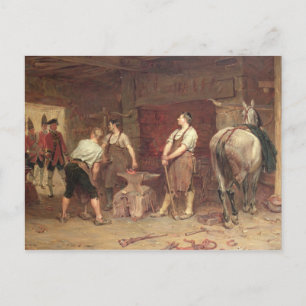 Efter Culloden: Rebel Hunting (olja på canvas) Vykort
