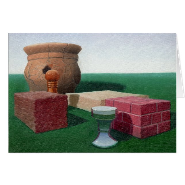 Efter Dali (ljusare) Hälsningskort (Framsidan Horizontal)