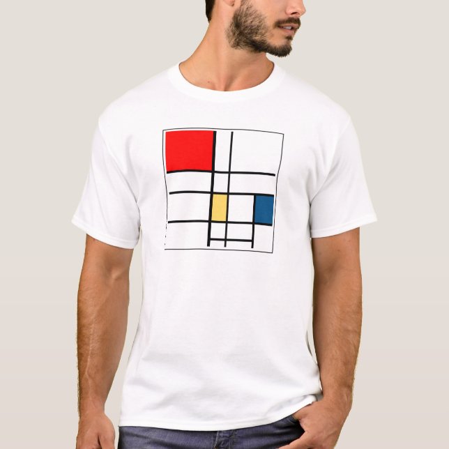 Efter den Piet Mondriaan tshirten Tee (Framsida)
