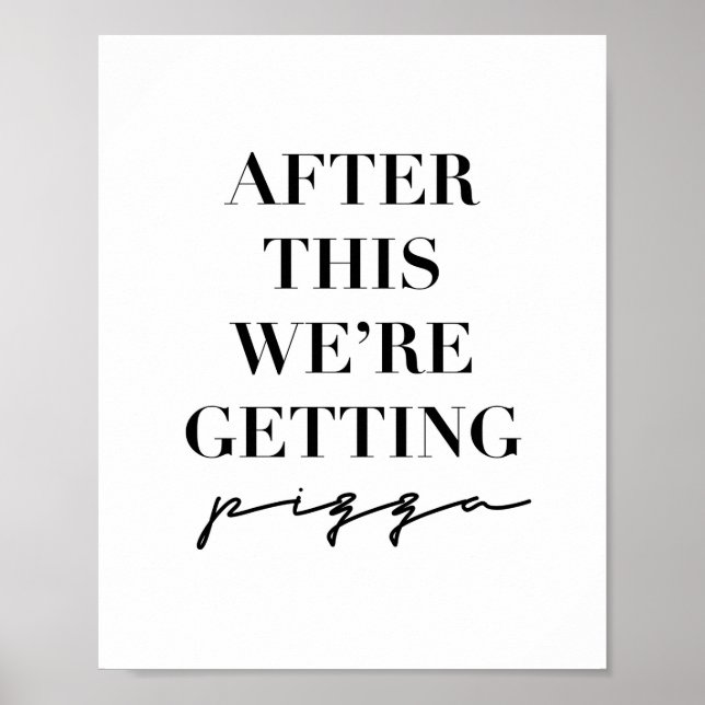 Efter det här hämtar vi Pizza Poster (Framsidan)