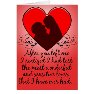 Efter du lämnade mig hälsningskort