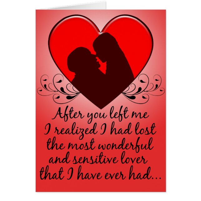 Efter du lämnade mig hälsningskort (Framsidan)