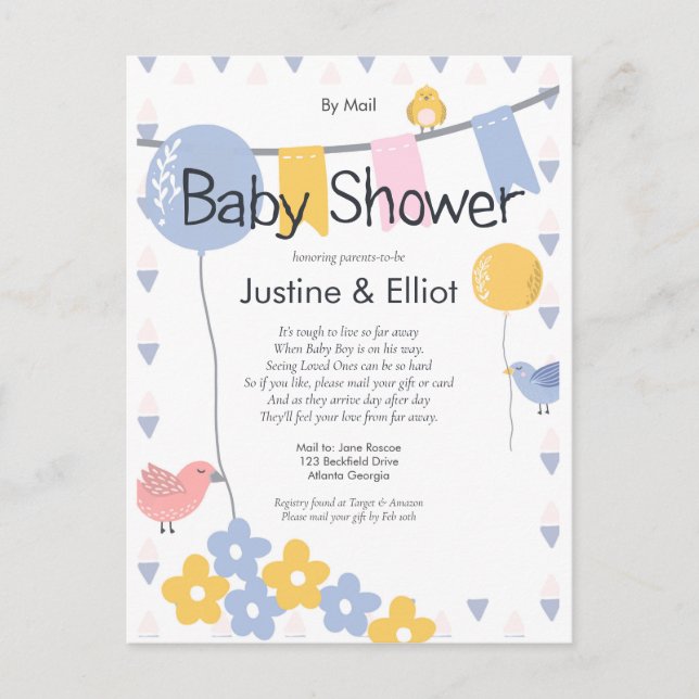 Efter e-postbubblor och barnbabyskor vykort (Framsida)