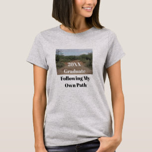 Efter eget Väg-ökningsspår foto Studenten T Shirt