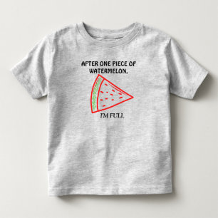 Efter En Bit Vattenmelon Är Jag Full Grå T Shirt