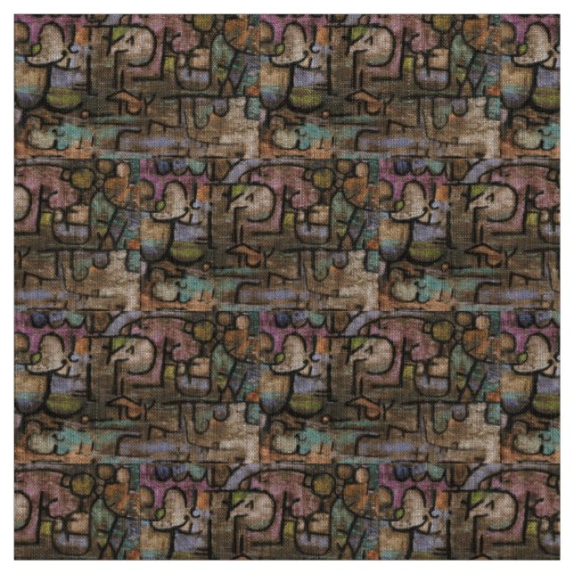 Efter Floden av Paul Klee Tyg (Provkarta)